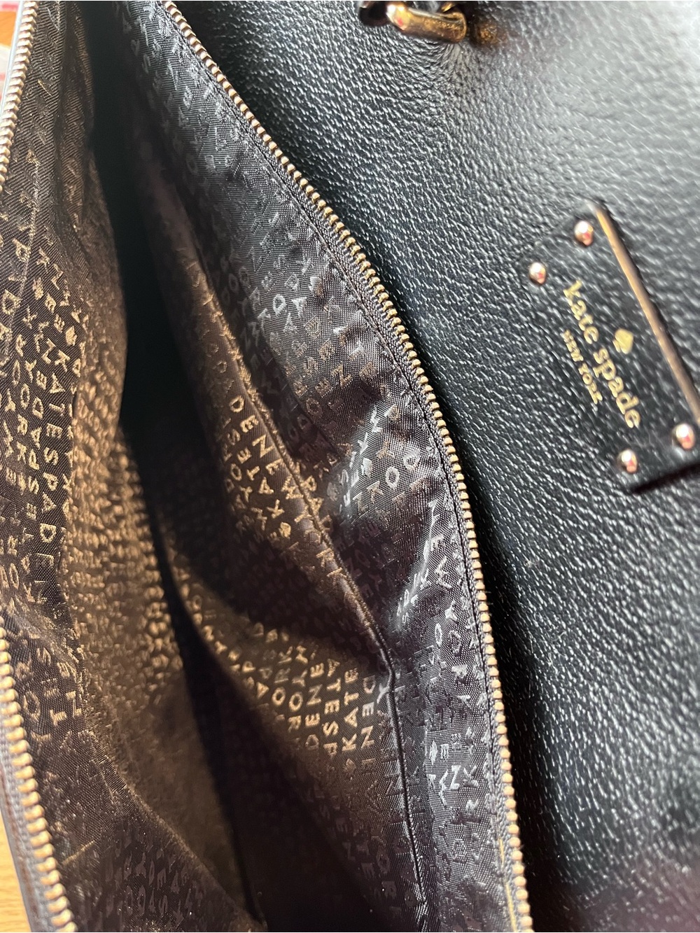 Kate Spade Grove Street black tote bag. - Picture 9 of 12